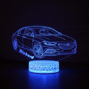 Opel Insignia Opel Lamp Opel Light Personalized Decal Opel Sign 3D Night Lamp 3D Night Light Home Decor 3D Illusion LED Lamp