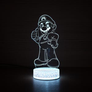 Super Mario Bros Super Mario Kart Super Mario Lamp Super Mario Gift Bowser Birthday Lamp Bedside Lamp 3D Night Lamp 3D Night Light