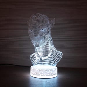 Lámpara de noche 3D de la película Avatar 2009, luz de noche 3D, luz para niños, decoración del hogar, lámpara LED de ilusión 3D, regalo para él, idea de regalo