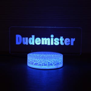 Gamertag Light Gaming Gift Personalized Night Light Gamer Tag Name Sign