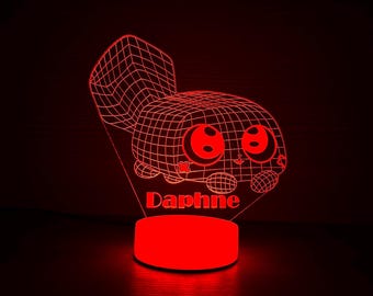 Dandys World Pebble 3D Night Light Pebble Light Bedside Lamp 3D Night Lamp 3D Night Light Home Decor 3D Illusion LED Lamp Gift Idea