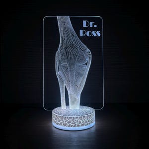 Gift for Orthopedist Thank You Gift Knee Light Knee Lamp Orthopedist Gift  Led Lamp 3D Night Lamp 3D Night Light 3D Illusion