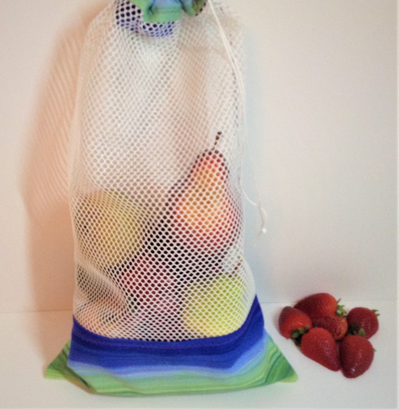 Reusable Mesh Produce Bag XL Size 19 X 11 Inch Drawstring Etsy