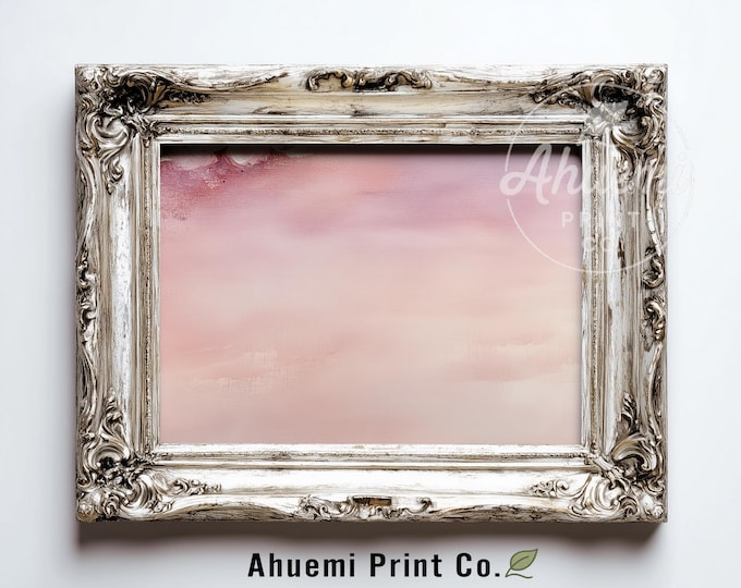 Soft Blush Abstract Printable - Minimalist Pastel Pink Wall Art, Feminine Contemporary Decor, Digital Painting, Scandinavian Style 516