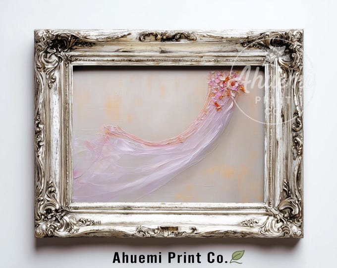 Minimalist Abstract Blush & Lavender Print - Soft Watercolor Brushstrokes, Modern Pastel Art, Neutral Wall Decor, Digital Download 520