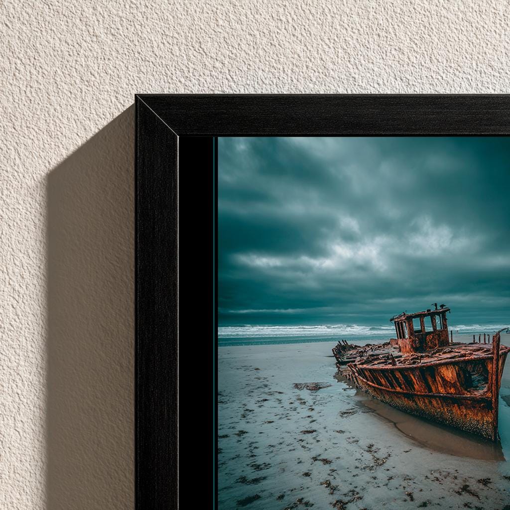 Demot Demotivational Wall Art, Dark Humor Print, Moody Beach Landscape ...