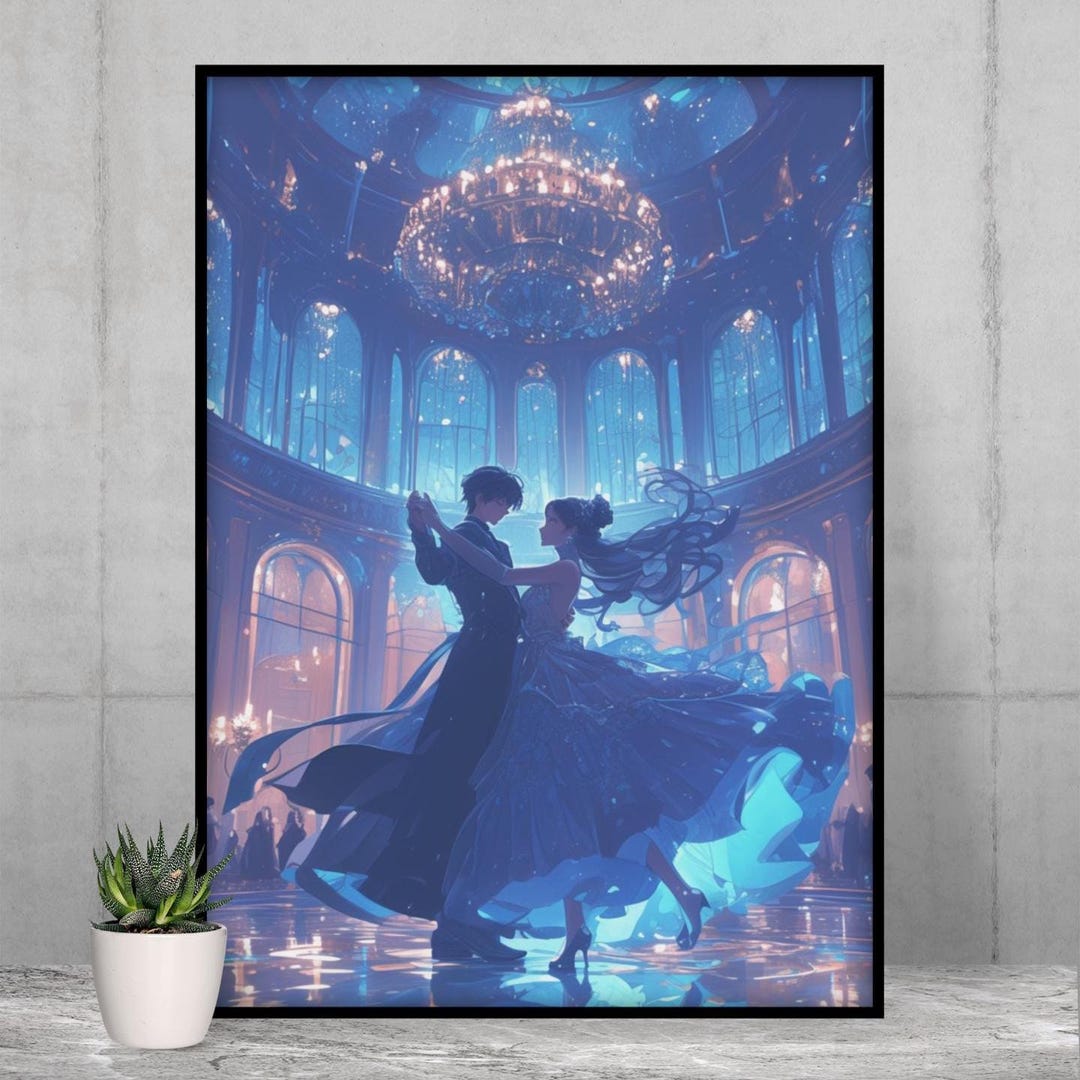 Princesscore Decor Fairytale Wall Art, Princesscore Anime Couple Poster, Royalcore ...