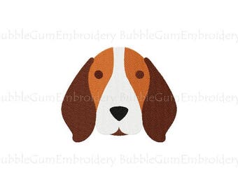 Beagle Embroidery Design Instant Download