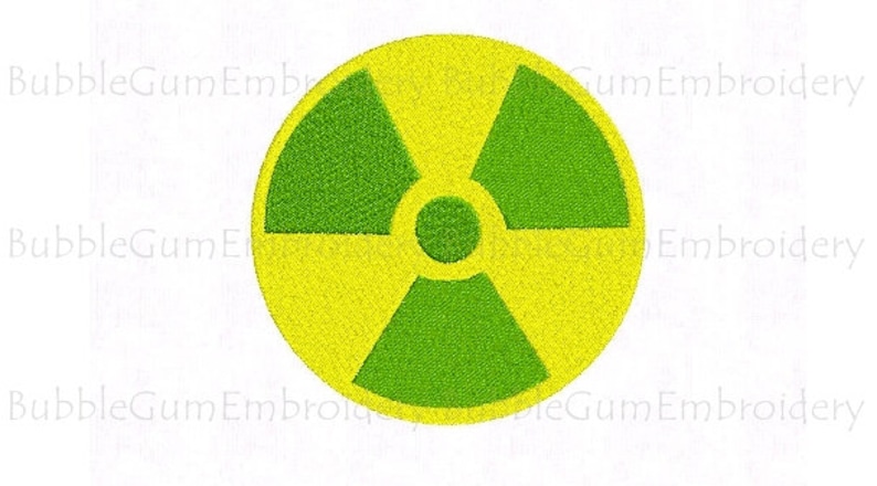 Radiation symbol embroidery design instant download  etsy Radiation symbol embroidery design instant download  etsy