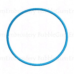 Circle Applique Embroidery Design Instant Download