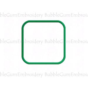 Rundade hörn fyrkantiga applikationsbroderidesign direkt nedladdning