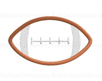 Football Applique Embroidery Design Instant Download