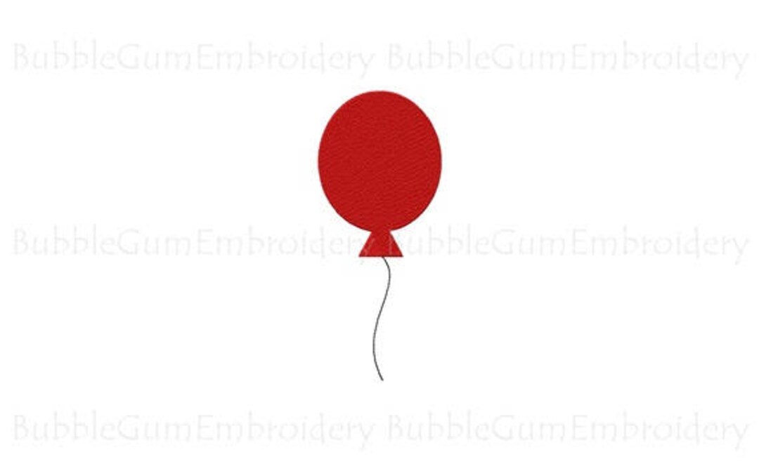 Single Balloon Pattern Single Balloon Embroidery Design Instant Download - Etsy