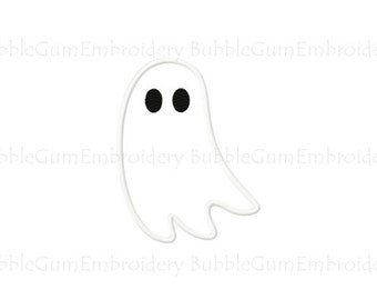 Ghost Applique Embroidery Design Instant Download