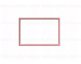 Rectangle Applique Embroidery Design Instant Downloaden