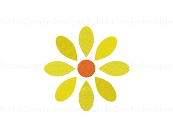 Daisy Embroidery Design Instant Download