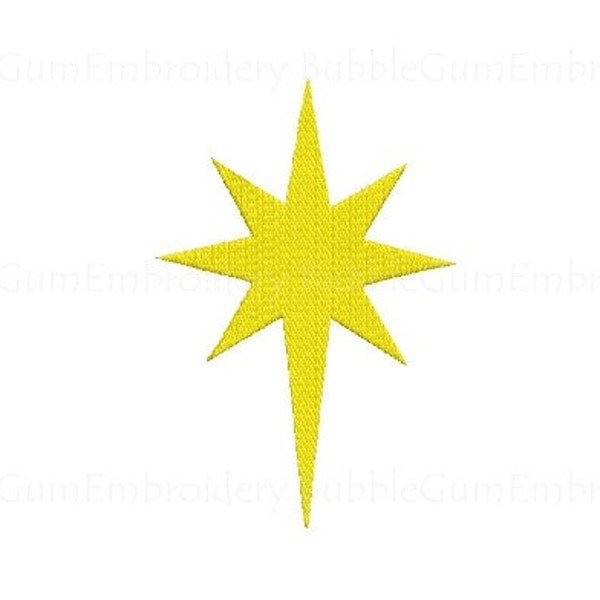 Star of Bethlehem Embroidery Design Instant Download