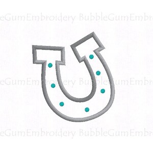 Horseshoe Applique Embroidery Design Instant Download
