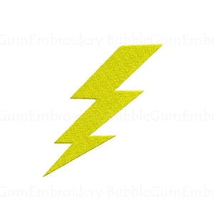 Lightning Bolt Embroidery Design Instant Download