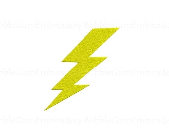 Lightning Bolt Embroidery Design Instant Download