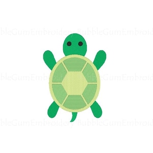 Turtle Embroidery Design Instant Download