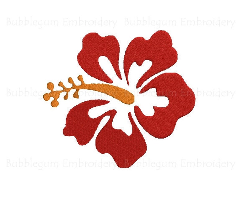 Hibiscus Bloom Embroidery