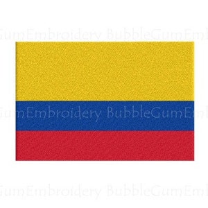 Colombia Flag Embroidery Design Instant Download