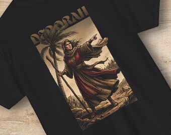 Deborah Shirt or Sweatshirt with Bible Verse | Women of the Bible Graphic Crewneck, Christian Streetwear Tee, Biblical Theology Gift