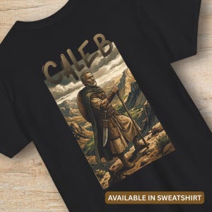 Caleb the Spy Jericho Shirt or Sweatshirt | Numbers Bible Verse Graphic Crewneck, Christian Streetwear Tee, Promise Land Gift for Men