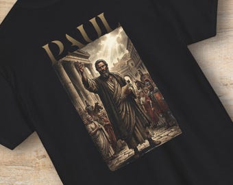 Apostle Paul in Rome Shirt or Sweatshirt with Bible Verse | Christian Graphic Crewneck, Biblical Theology Streetwear Tee, Gift for Pastors