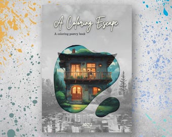 Libro da colorare di poesie / Percorso di consapevolezza e guarigione / Poesie originali