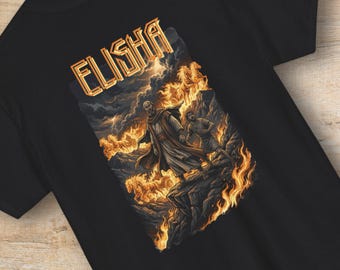 Prophet Elisha Chariots of Fire Shirt or Sweatshirt | 2 Kings Bible Verse Graphic Crewneck, Christian Streetwear Tee, Angel Protection Gift