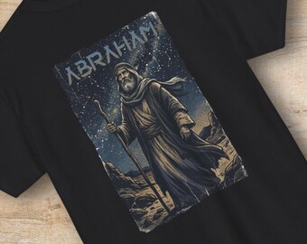 Father Abraham Starry Night Shirt or Sweatshirt | Genesis Covenant Bible Verse Graphic Crewneck, Christian Streetwear Tee, Theology Gift