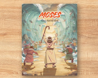 MOSES Story Activity Book | Bible Lesson Printable Coloring Book