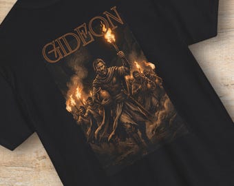 Gideon Torch and Pitchers Shirt or Sweatshirt | Judges 6 Bible Verse Graphic Crewneck, Christian Streetwear Tee, Faith Warfare Gift for Men