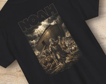 Noah and the Ark Shirt or Sweatshirt | Genesis Covenant Bible Verse Graphic Crewneck, Christian Streetwear Tee, Faith Protector Gift Men