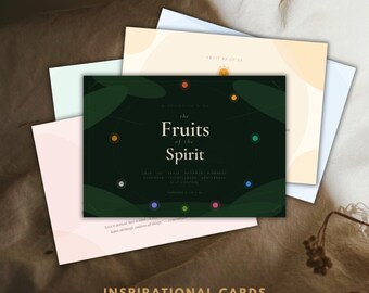 Inspirational Cards - Fruits of the Spirit | Printable Bible Verse Cards