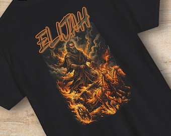 Prophet Elijah Chariots of Fire Shirt or Sweatshirt | Bible Verse Graphic Crewneck, Christian Streetwear Tee, Theology Gift for Men