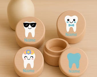 CJiangpo Wooden Baby Keepsake Boxes, 2Pcs - Tooth Fairy - View #4