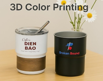 Custom Logo Stainless Steel Camping Mug: 300ml Matte Drinkware.