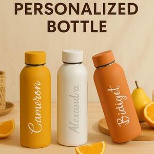 Personalized Bottle,Personalized Stainless Steel Water Bottle, Custom Bottle, Bridesmaids Gifts, Personalized Tumbler, Insulated Bottle