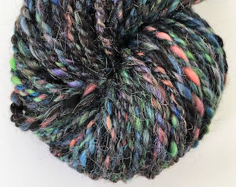 Handspun Yarn -- "Totally Awesome 80s" -- 84 yards bulky weight