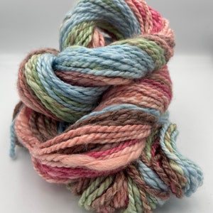 Handspun Yarn — “Fairytale” — alpaca / silk — 106 yards heavy worsted / Aran weight