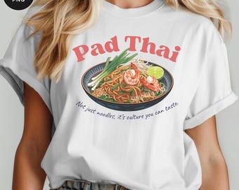 Watercolor Pad Thai PNG Bundle: Thai Cuisine Food Culture Culinary Eating (Digital Download)