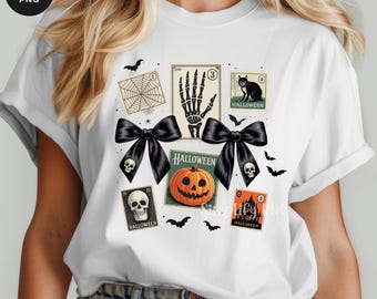 Retro Halloween Katzengeist PNG: Gruseliges Saison Design (Digitaler Download)