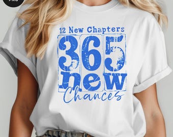 Retro New Year's Eve PNG Bundle: 365 New Chances (Digital Download)