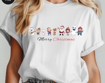 Retro Merry Christmas PNG Bundle: Shirt Sublimation Design (Digital Download)