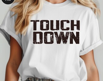 Football Touchdown PNG Bundle: Game Day Shirt Design (Digitaler Download)