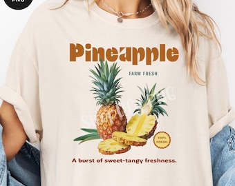 Piña en acuarela (Cesta de frutas, descarga digital)