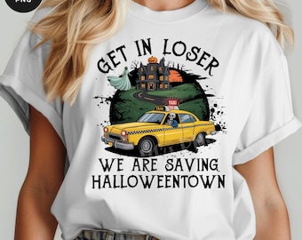 Vintage Halloween Town PNG: Spooky Season Design (Digital Download)